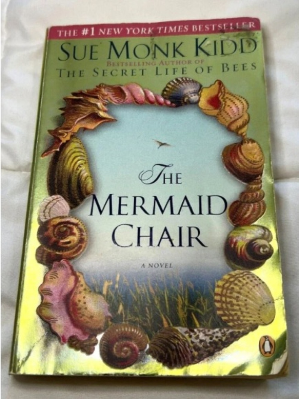 Sue Monk Kidd The Mermaid Chair Art Print - Blue, Green, Gold